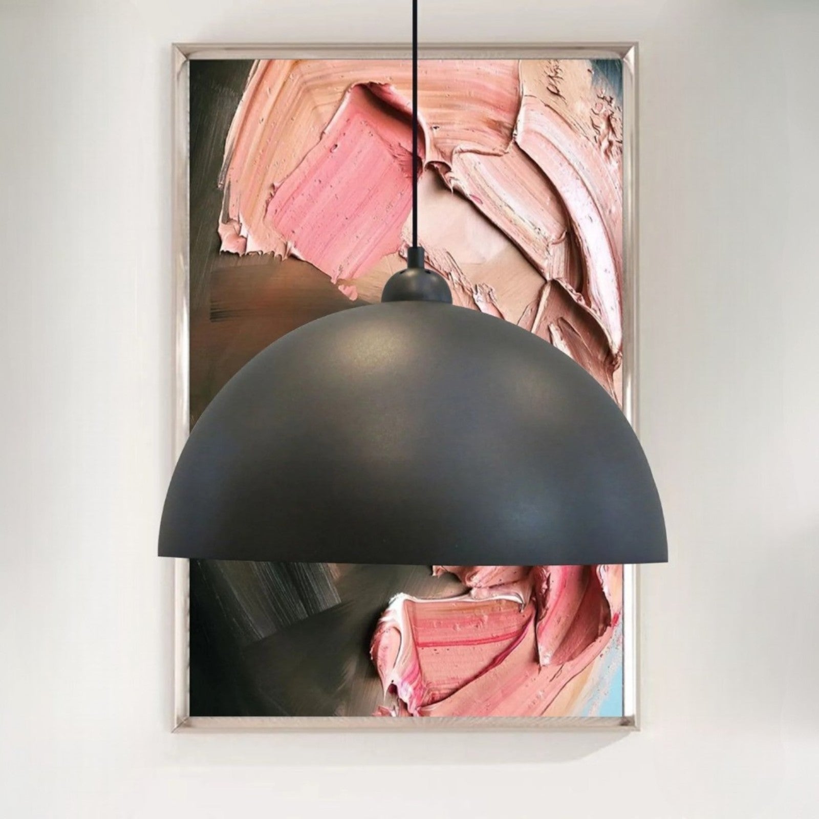 Schwarzer Einzelner Kronleuchter